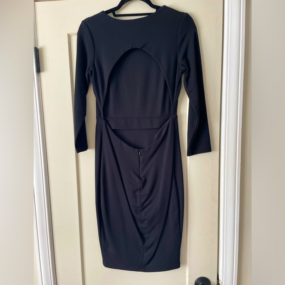 Keyhole Backless Little Black Dress